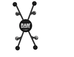 RAM® X-Grip® Mount with Glare Shield Clamp Base for 7"-8" Tablets